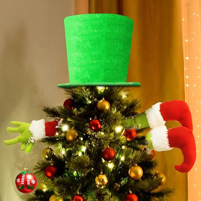 Christmas Tree Topper, Top Hat Christmas Tree Topper