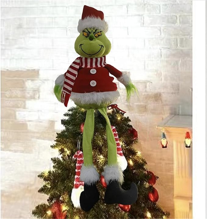 Christmas Tree Topper,Unique Plush Tree Topper Holiday Xmas Decorations