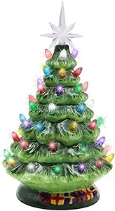 Blissun 10" Ceramic Christmas Tree